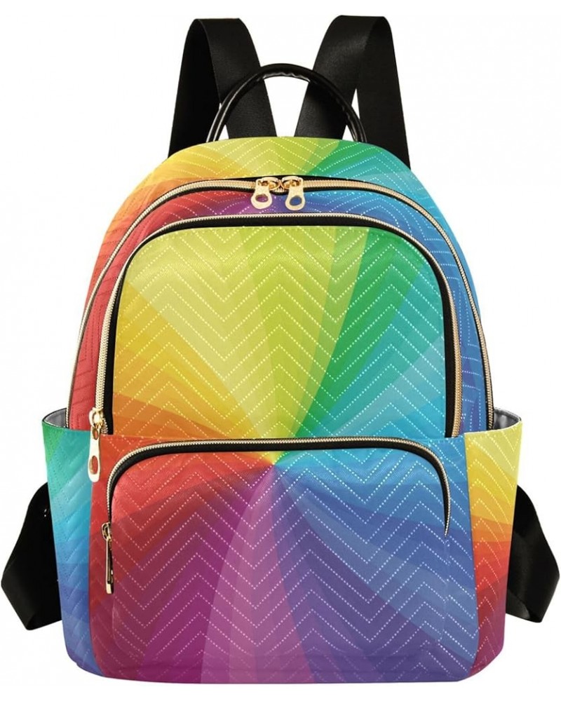 Rainbow Swirl Tie Dye Backpack for Women, Shoulder Bag Lightweight Mini Backpack Casual Daypack Back Pack Mini(10.23'' x 5.11...