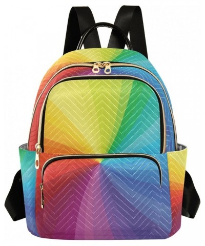 Rainbow Swirl Tie Dye Backpack for Women, Shoulder Bag Lightweight Mini Backpack Casual Daypack Back Pack Mini(10.23'' x 5.11...