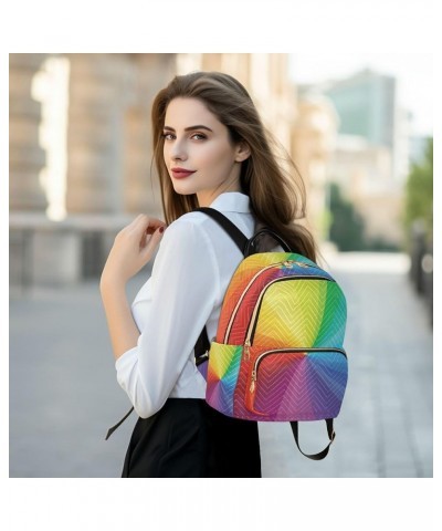 Rainbow Swirl Tie Dye Backpack for Women, Shoulder Bag Lightweight Mini Backpack Casual Daypack Back Pack Mini(10.23'' x 5.11...