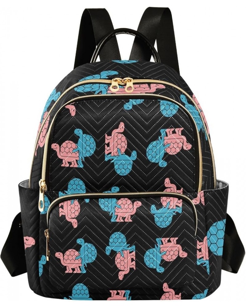 Turtle Pattern Women's Backpack Purse Fashion Travel Anti Theft Backpack Casual Daypack for Work College,M Medium $17.15 Back...