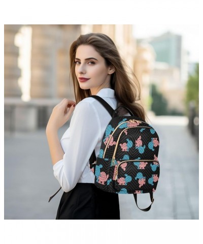 Turtle Pattern Women's Backpack Purse Fashion Travel Anti Theft Backpack Casual Daypack for Work College,M Medium $17.15 Back...