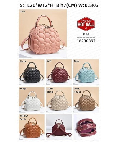 Women Fashion Quilted Handbags Leather Handbags With Shoulder Strap For Office Date Party Small Practical Bags Red $15.59 Totes