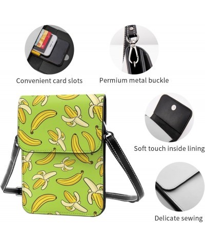 Womens Crossbody Bags Bohemian Colorful Vintage Pattern Phone Bag Wallet Purses Adjustable Strap Banana Pattern (4) $18.76 Cr...