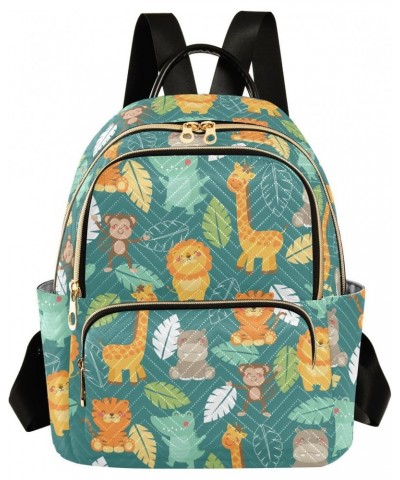 Jungle Animals Backpack Purse for Women Small Mini Women's Fashion Backpack with Strap Handbag Lady Purse,S $13.05 Backpacks