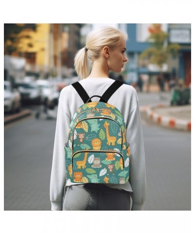 Jungle Animals Backpack Purse for Women Small Mini Women's Fashion Backpack with Strap Handbag Lady Purse,S $13.05 Backpacks