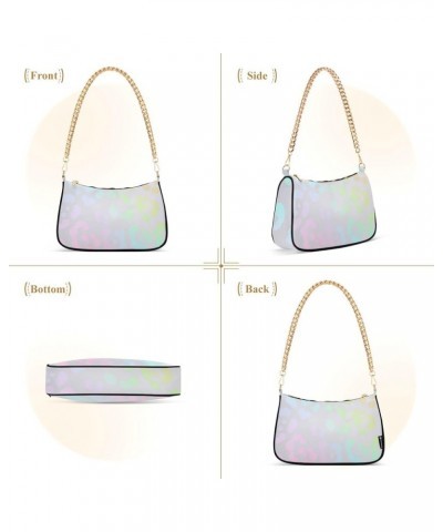 Van Gogh Starry Night Mini Handbag, Cute Hand Bag Rainbow Leopard Holographic Foil Cheetah $13.50 Clutches