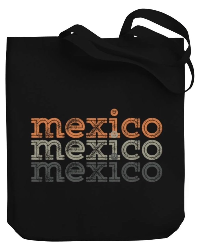 Mexico repeat retro Canvas Tote Bag 10.5" x 16" x 4 $22.79 Totes