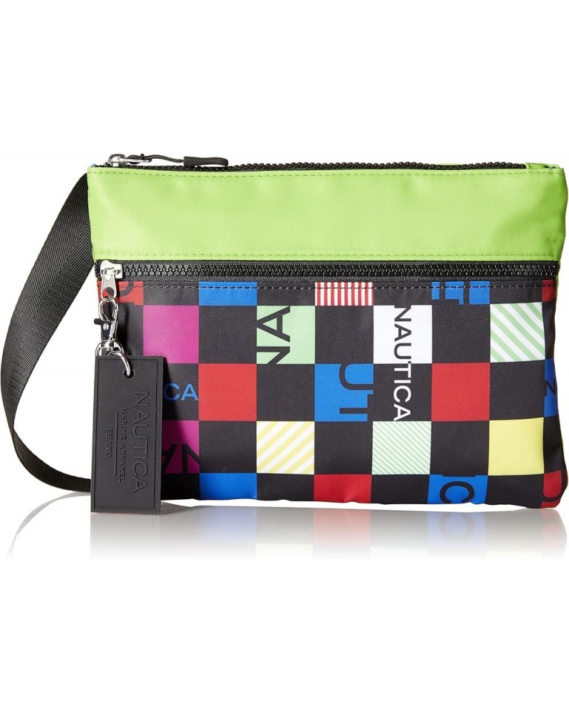 Pennant Nylon Crossbody Lime $16.67 Crossbody Bags