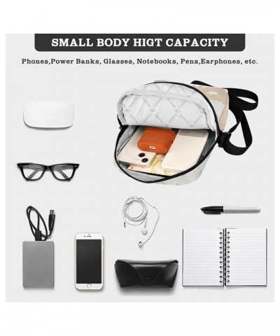 Small Crossbody Bag Men Women,Adjustable Crossbody Bag with Zipper Multi166 $10.34 Crossbody Bags