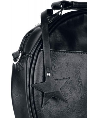 Pentagram Handbag Round - Gothic Crossbody Purse - Black Faux Leather Bag $17.98 Shoulder Bags