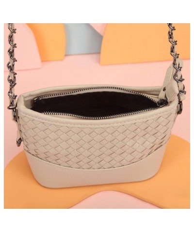 Crossbody Bag Extra Long Strap Faux Leather Basket Weaving Fashion Novelty Small Purses and Handbags For Women Sand-2Pcs $21....