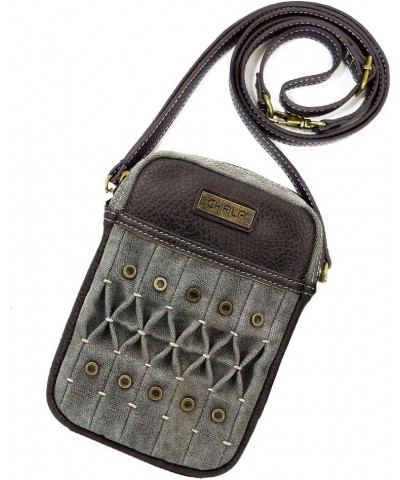 Crossbody Cell Phone Purse | Women's Wristlet Handbags with Adjustable Strap Origami Grey _ Teal Dragonfly $18.69 Wristlets