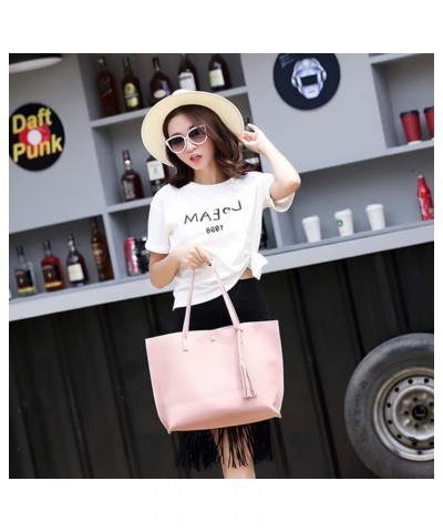 Handbag for Women PU Leather Purse Tassel Shoulder Bag Ladies Top-Handle Satchel Tote Magnetic Buckle Hobo Bag Bronze Blue $2...