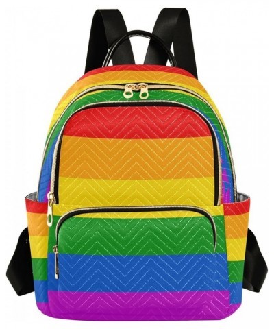 Fashion Backpack Mini Backpack Purse Casual Daily Backpack Rainbow Flag for Travel for College Work Medium $16.66 Backpacks