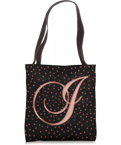 I Rose Triangle Shape Geometry Pattern Initial Letter Name Tote Bag $11.58 Totes