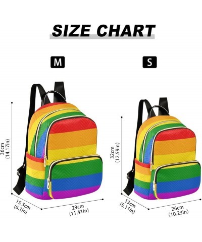 Fashion Backpack Mini Backpack Purse Casual Daily Backpack Rainbow Flag for Travel for College Work Medium $16.66 Backpacks