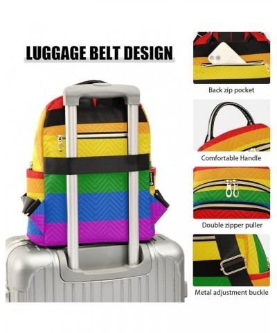 Fashion Backpack Mini Backpack Purse Casual Daily Backpack Rainbow Flag for Travel for College Work Medium $16.66 Backpacks