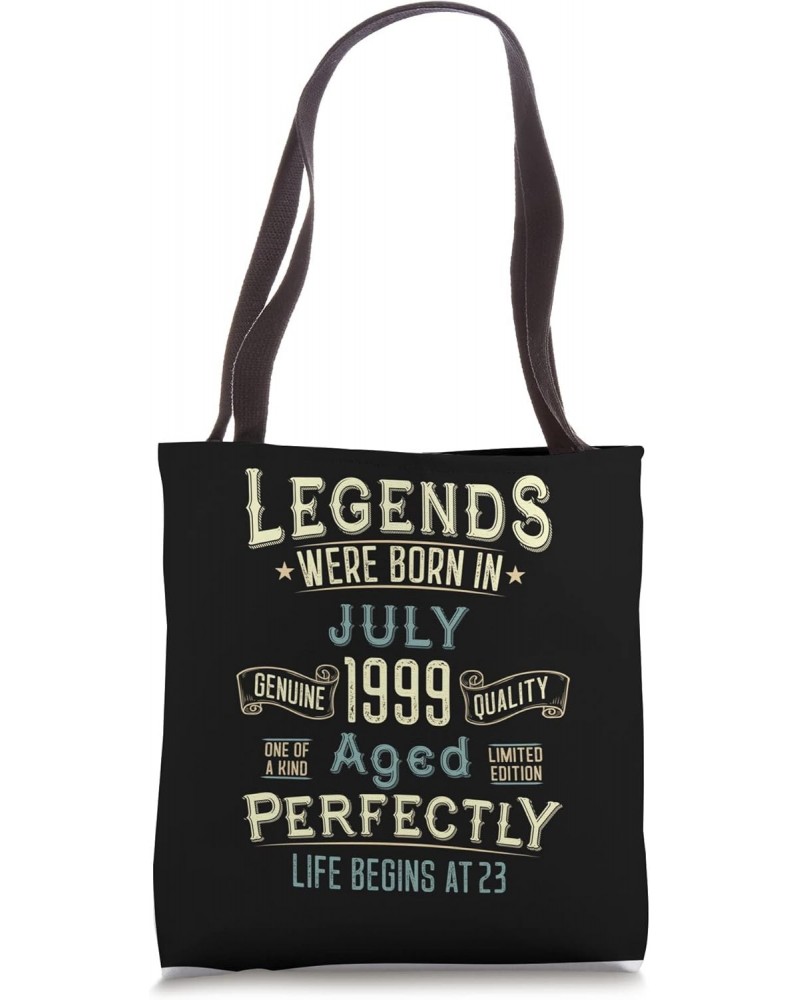 Vintage July 1999 23Th Birthday 23 Year Old Men Women Tote Bag $13.25 Totes