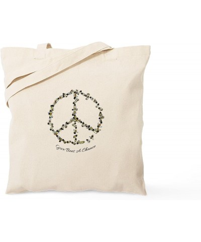 Save The Bee... Tote Bag Natural Canvas Tote Bag, Cloth Shopping Bag Give Bees a Chance Tote Bag $8.47 Travel Gear