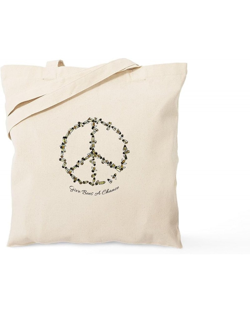 Save The Bee... Tote Bag Natural Canvas Tote Bag, Cloth Shopping Bag Give Bees a Chance Tote Bag $8.47 Travel Gear