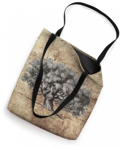 Cute Drawing Old Vintage Tree Cottagecore Aesthetic Tote Bag $12.16 Totes