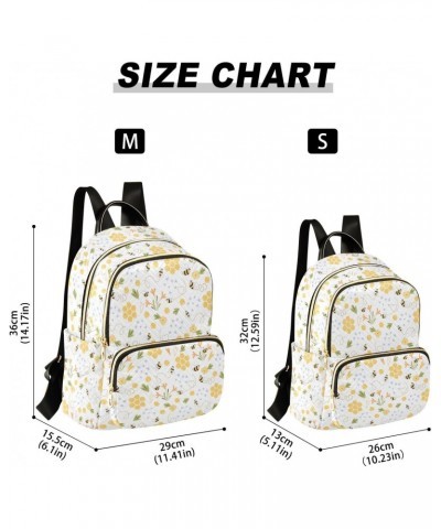 Bee Honey Fashion Backpack Purse for Women Multipurpose Casual Daypack with Multi Pockets & Secured Zipper Stylish Backpack f...