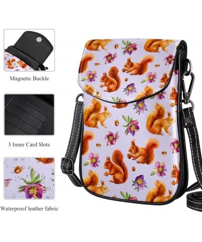 Small Crossbody Bags Cell Phone Purse - Stylish and Compact Purse with Adjustable Shoulder Strap Cartoon Animals with Heart M...