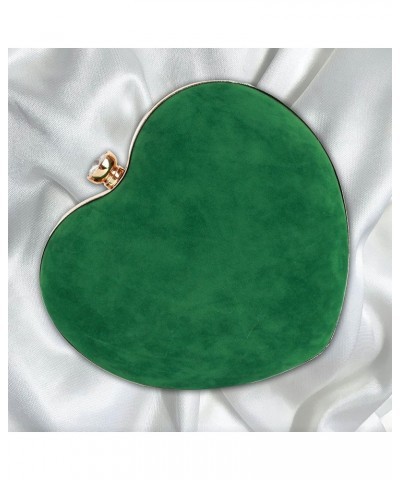 Mily Heart Shape Clutch Bag Messenger Shoulder Handbag Tote Evening Bag Purse 6459+green $13.23 Evening Bags