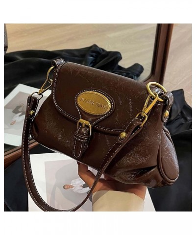 Backpack for women's portable small bag, versatile single shoulder bag, commuting simple crossbody bag Coffee $31.16 Backpacks