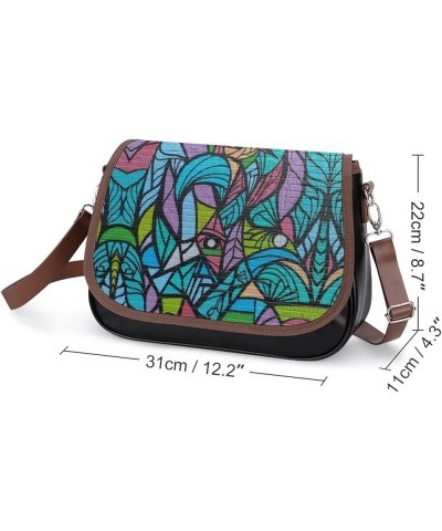 Leather Hobo Bags Women's Crossbody Shoulder Bag Classic City Top Handle Satchels Oil Painting Lake Boat Man Color3 $29.99 Cr...