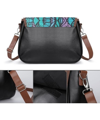 Leather Hobo Bags Women's Crossbody Shoulder Bag Classic City Top Handle Satchels Oil Painting Lake Boat Man Color3 $29.99 Cr...