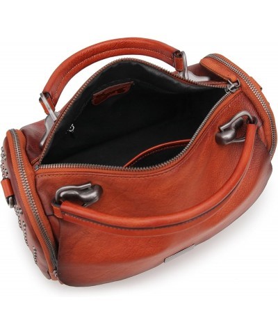 Genuine Leather Handbags Purses For Women Satchel Shoulder Bag Ladies Crossbody Tote Bags Brown $70.03 Totes