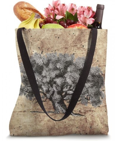 Cute Drawing Old Vintage Tree Cottagecore Aesthetic Tote Bag $12.16 Totes