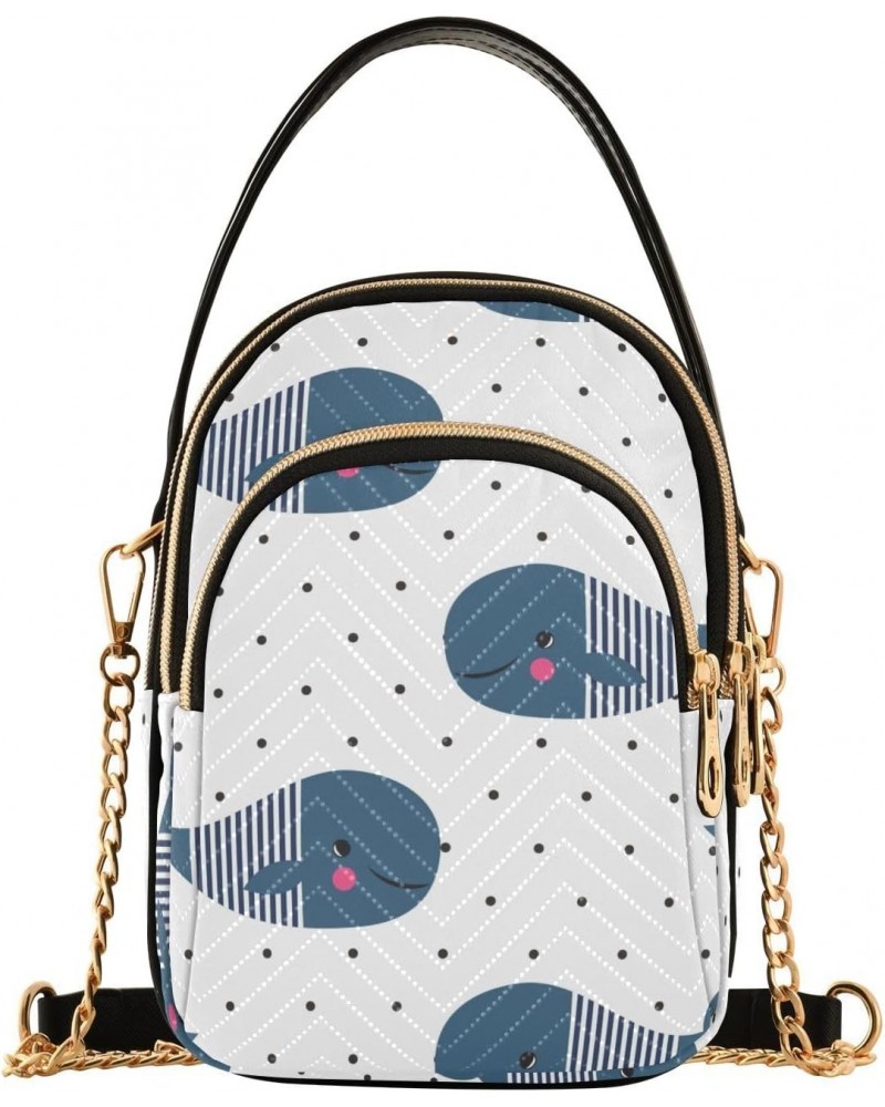 Joko lvery Whales Dot Cross Body Purse Crossbody Bags Chain Handbag Shoulder Bag for Work Women Gifts $9.02 Crossbody Bags