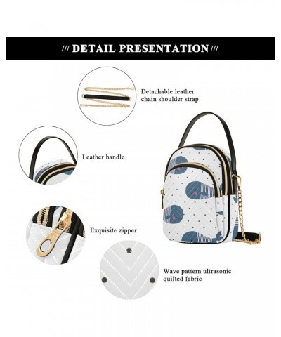 Joko lvery Whales Dot Cross Body Purse Crossbody Bags Chain Handbag Shoulder Bag for Work Women Gifts $9.02 Crossbody Bags