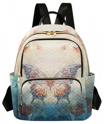 Colorful Butterfly Wings Fashion Travel Backpack for Women Multi Pockets Lightweight Purse for Women-M Multicolor Medium $14....