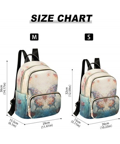 Colorful Butterfly Wings Fashion Travel Backpack for Women Multi Pockets Lightweight Purse for Women-M Multicolor Medium $14....