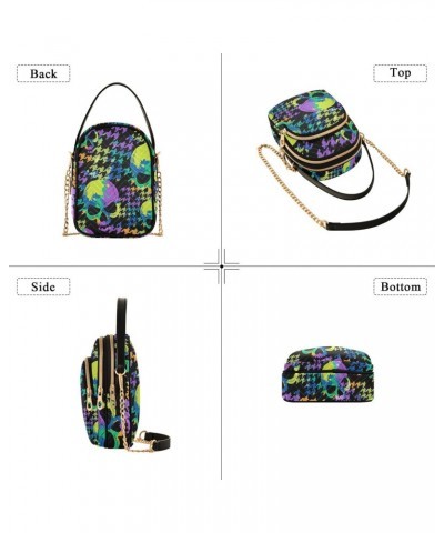 Skulls Crossbody Bags for Women Fanny Packs Small Sling Cross Body Bag Mini Wallet Phone Purse $12.17 Crossbody Bags