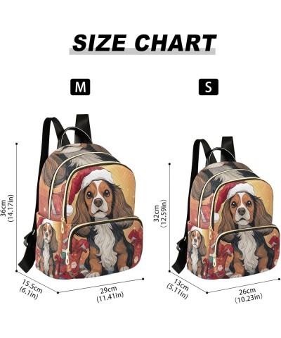 Adorable Puppy Quilted Backpack Purse for Women Cute Mini Backpack for Women Travel Purse with Luggage Strap Christmas Pet Do...