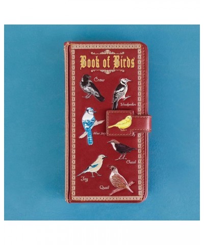 Book of Birds Magnetic Closure Red Wallet Red $16.30 Wallets