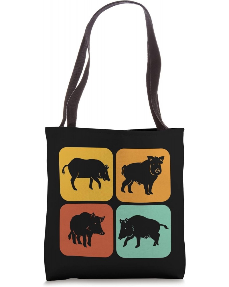 Retro Boars I Pig I Aesthetic I Hog Tote Bag $11.44 Totes