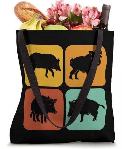 Retro Boars I Pig I Aesthetic I Hog Tote Bag $11.44 Totes