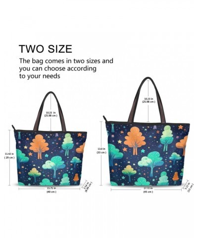 Colorful Tre Tote Top Handle Shoulder Bags Fashion Zipper Shopping Bag for Women $10.70 Handbags