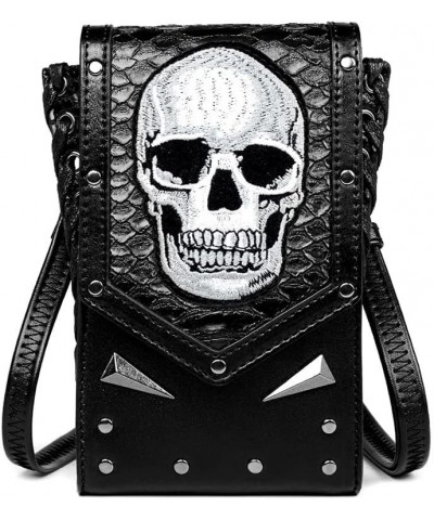 Crossbody Bags for Women Skull Pattern Stitching Purses for Women Travel Bag Cross Body Bag Purses for Women Phone Black $12....