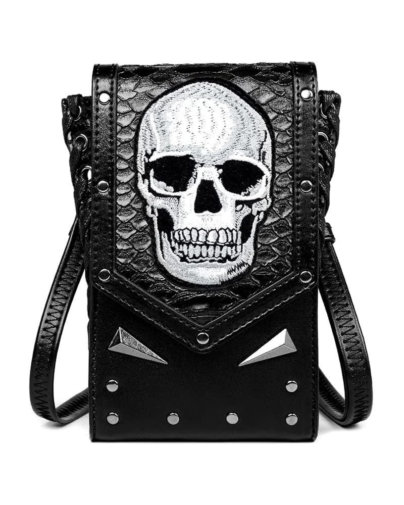 Crossbody Bags for Women Skull Pattern Stitching Purses for Women Travel Bag Cross Body Bag Purses for Women Phone Black $12....