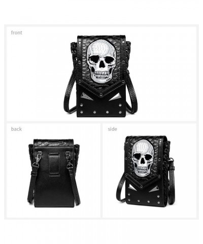 Crossbody Bags for Women Skull Pattern Stitching Purses for Women Travel Bag Cross Body Bag Purses for Women Phone Black $12....