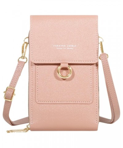 Ladies Crossbody Purses Women Casual Crossbody Bag Adjustable Strap Shoulder Bag With Visual Mobile Phone Window Pink $13.97 ...