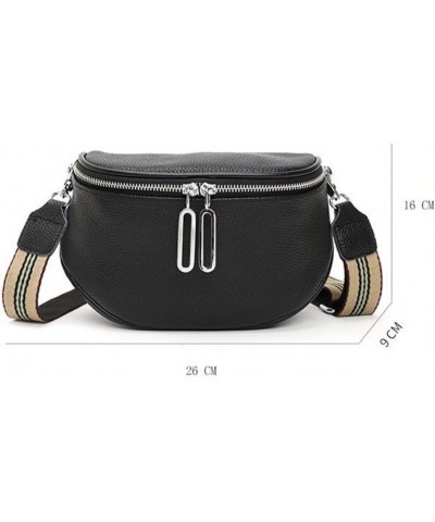 Genuine Leather Saddle Handbag for Women Shoulder Bag Large Capacity Chest Bag Crossbody Bag Red $34.16 Totes