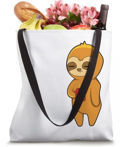 Lazy Sloth Got Out Of Bed Today Coffee Kid Men Women Tote Bag $14.19 Totes