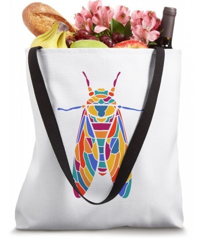 Colorful Cicada Insect Great Eastern Brood X Cicada Tote Bag $13.49 Totes